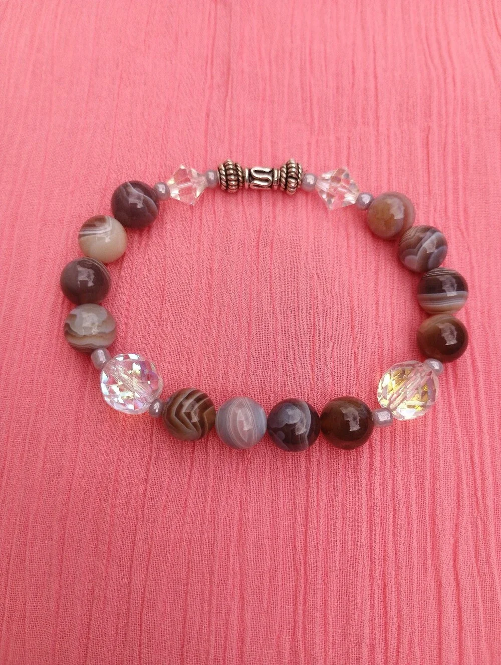 Genuine Botswana Agate Bracelet